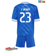 Camiseta Real Madrid Ferland Mendy #23 Tercera Equipación para niños 2025-26 manga corta (+ pantalones cortos)